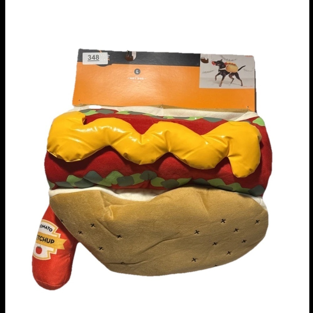 Hyde and Eek Hot Dog Pet Costume Large NWT